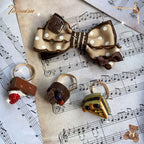 Augustina - Kawaii Lolita Chocolate Paired Brooch and Hair Clip - image 2