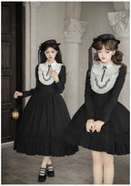 Audrey's Reply - Classic Lolita Square Neck OP, Detachable Embroidered Collar and Accessories - image 11