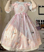 Candy Party - Printed Sweet Lolita JSK, Peter Pan Collar Shirt - image 3