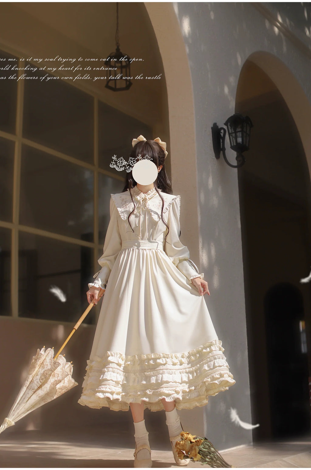 Wind Kiss Tulip - Classic Lolita OP Elegant Lolita Cardigan and Accessories - image 3