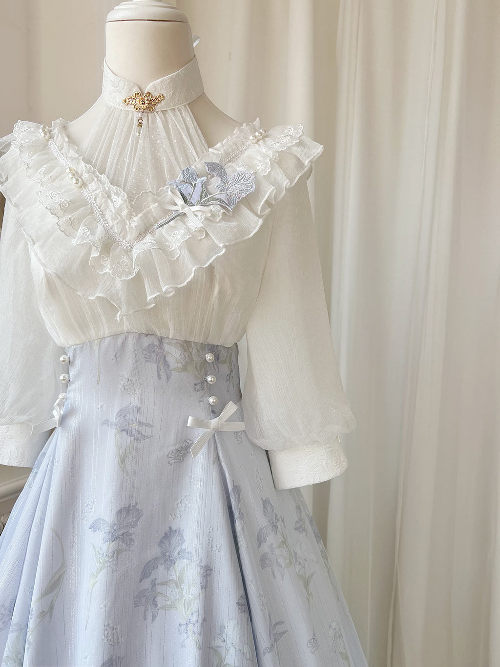 Iris Dream - Elegant Lolita Dress Short Sleeve OP - image 8