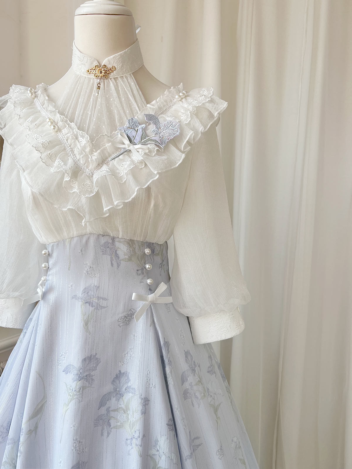 Iris Dream - Elegant Lolita Dress Short Sleeve OP - image 8