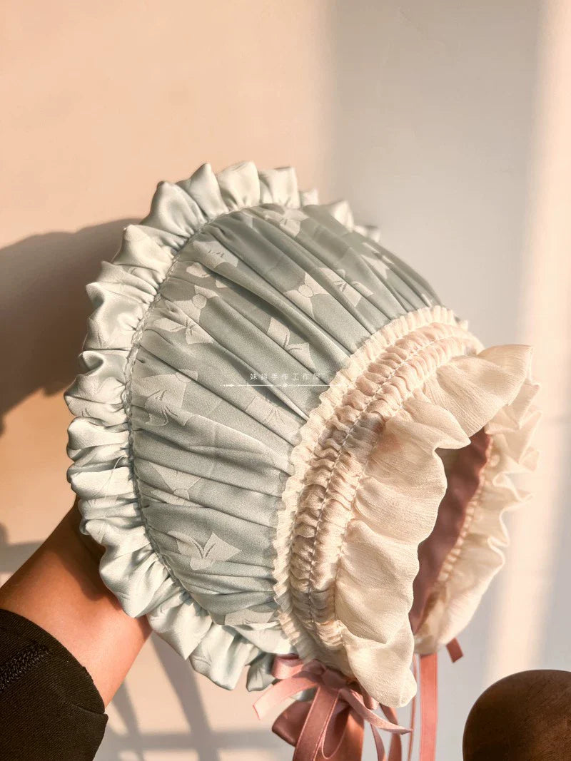 Elegant Lolita Bonnet Black Ribbon BNT - image 10