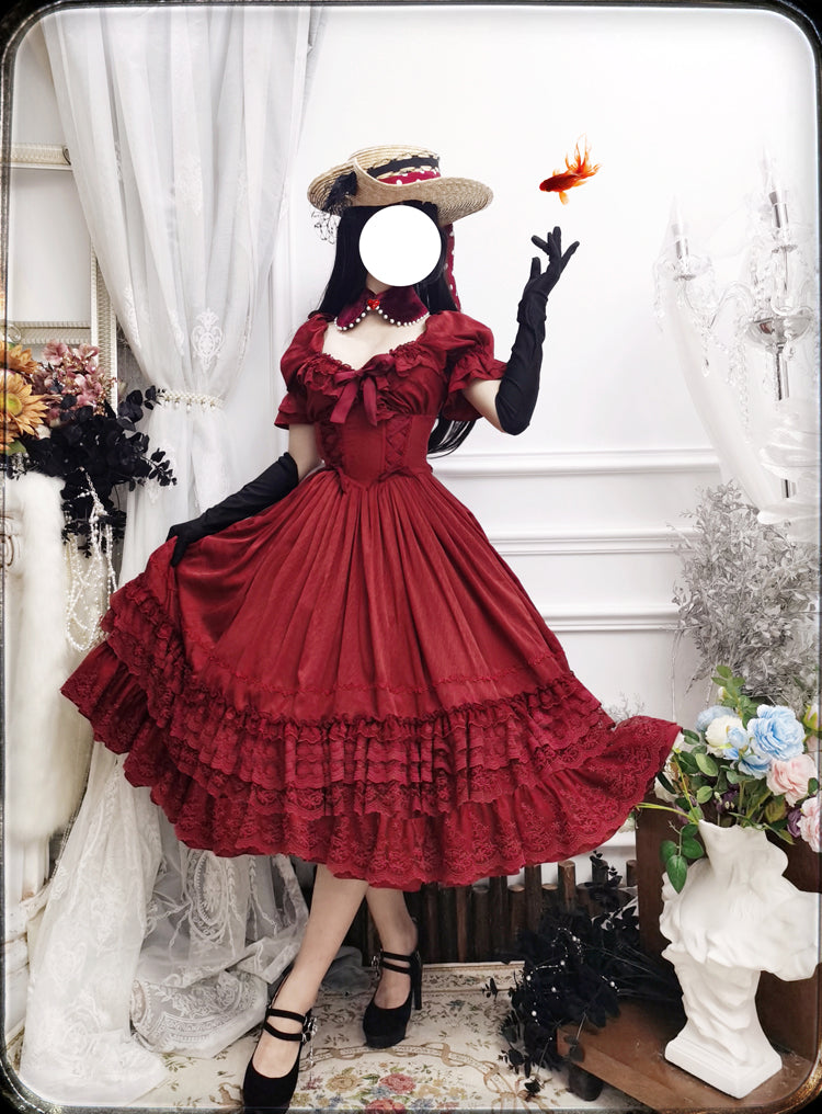 CLA Vintage French Lolita OP Dress - image 1