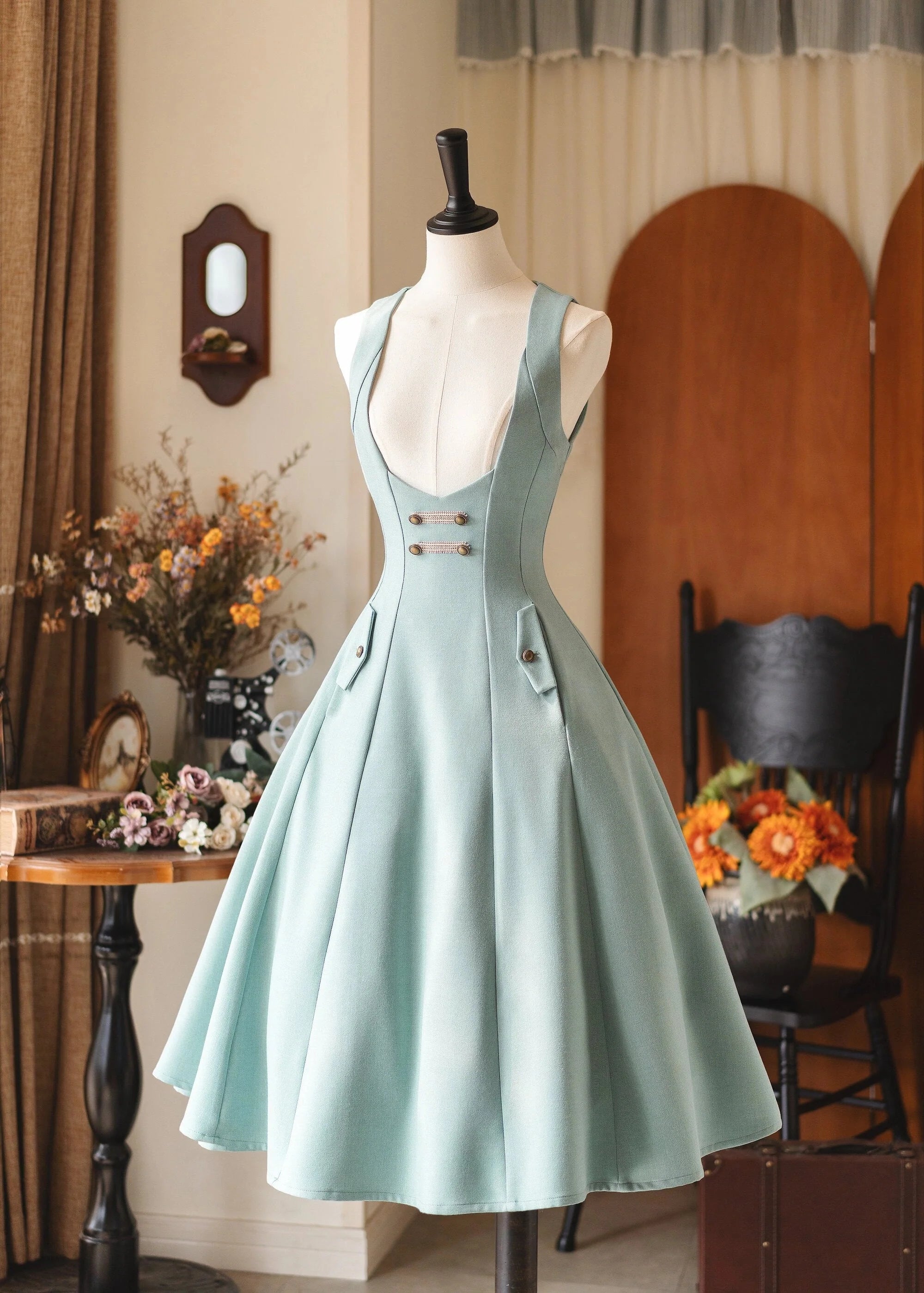 Forest Corridor 10-Panel Bustier Waist-Cinching Lolita JSK - image 6