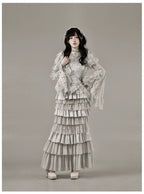 Humanoid Robot - Silver Gothic Lolita Mermaid Skirt Set - image 58
