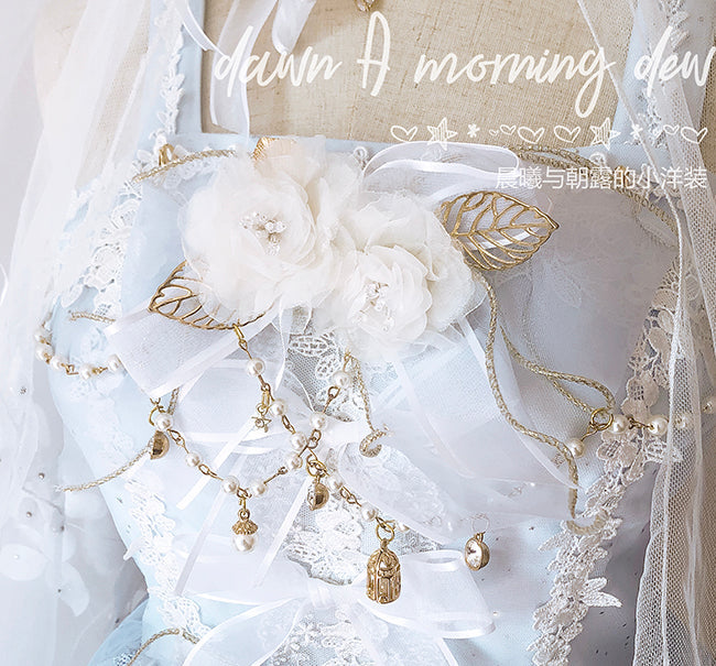 Flower Wedding Lolita Accessories Headdress Set - image 36