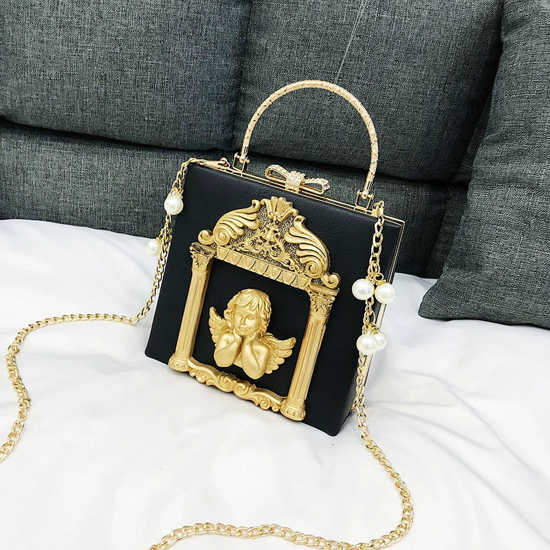 Gothic Lolita Retro Bag Baroque Square Crossbody Bag - image 17