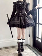 Gothic Lolita Shirt, Detachable Flared Sleeves - image 6