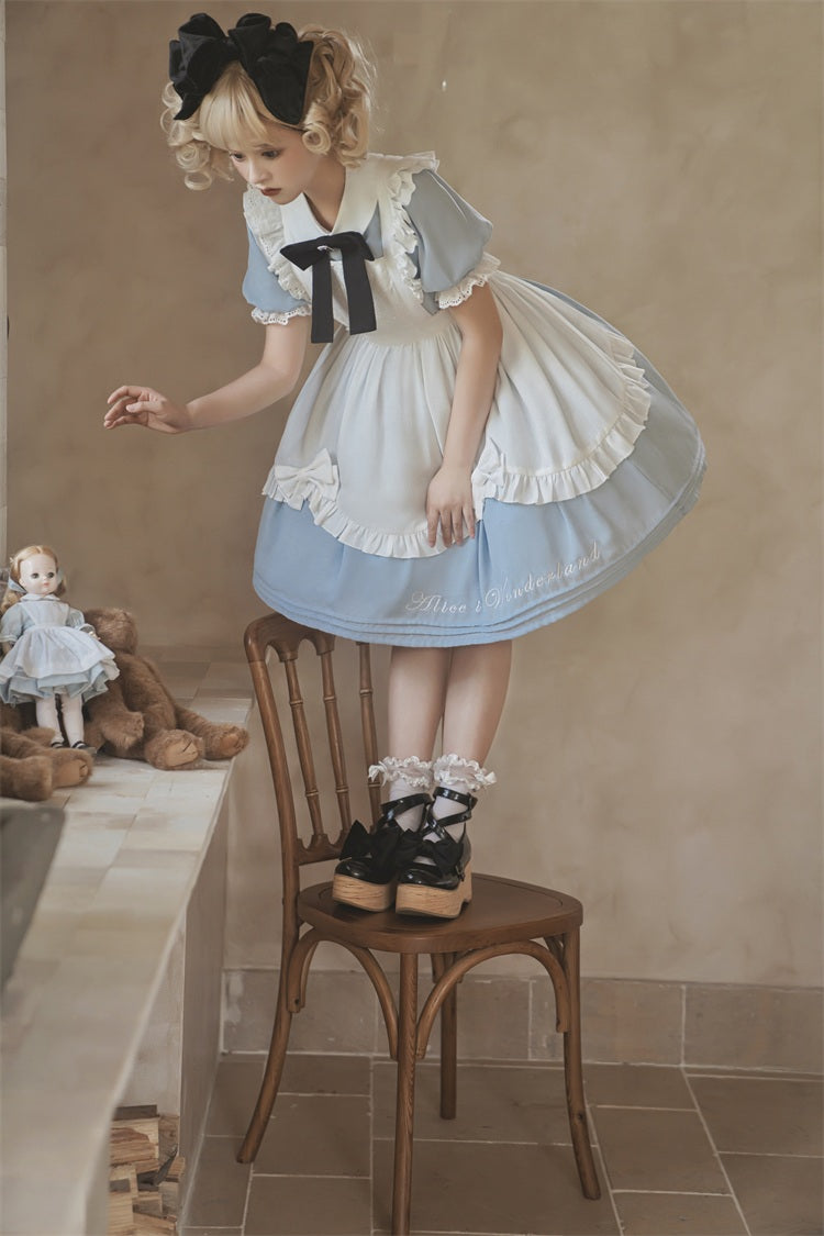 Sweet Alice - Short Sleeves Maid Lolita OP - image 25