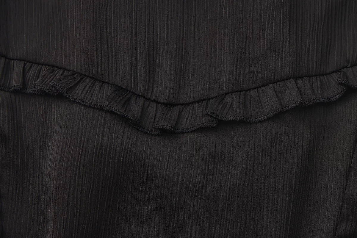 Eternal Rabbit Invitation - Ouji Lolita Ruffle V-Neck Blouse - image 16
