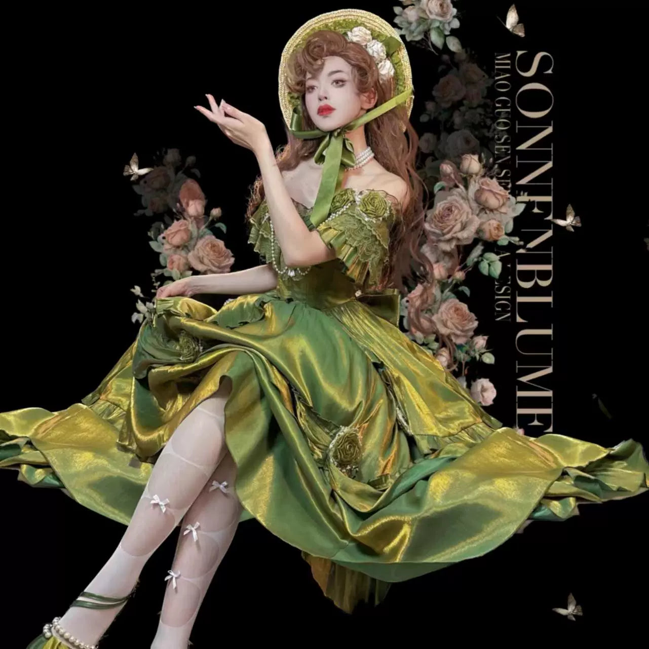 Tana Manor - Classic Lolita Accessories Sleeves Trailing Shawls - image 11