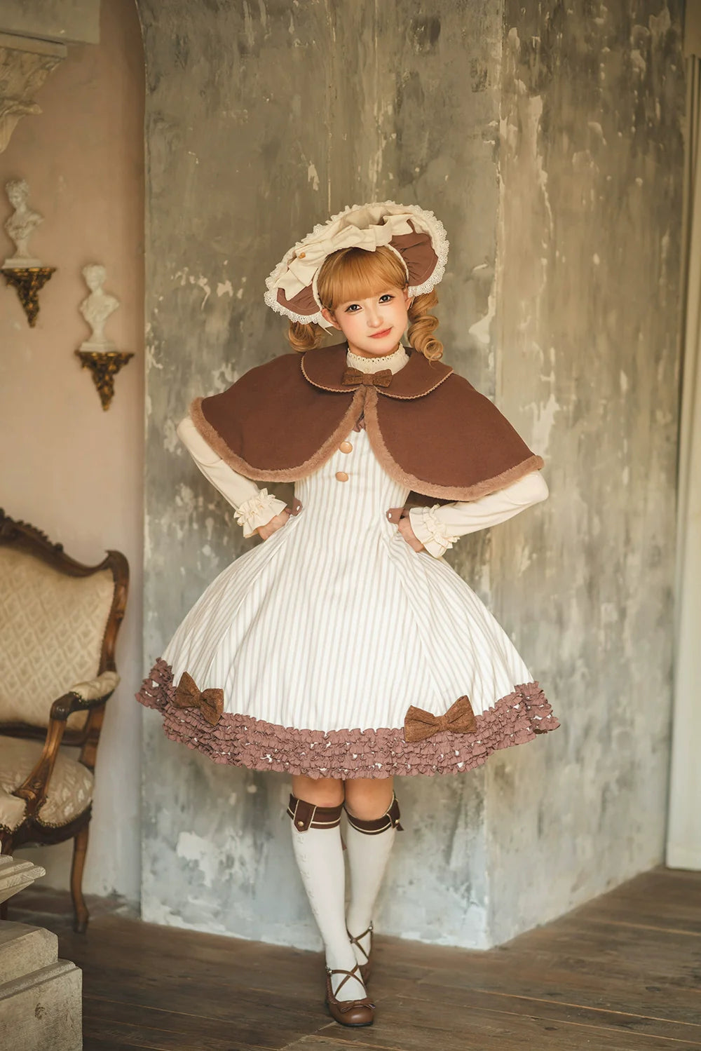 Classic Lolita JSK Customized Stripe Lolita Dress - image 17