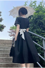 Thoughts - Vintage Black Lolita OP Dress with Square Neckline - image 29