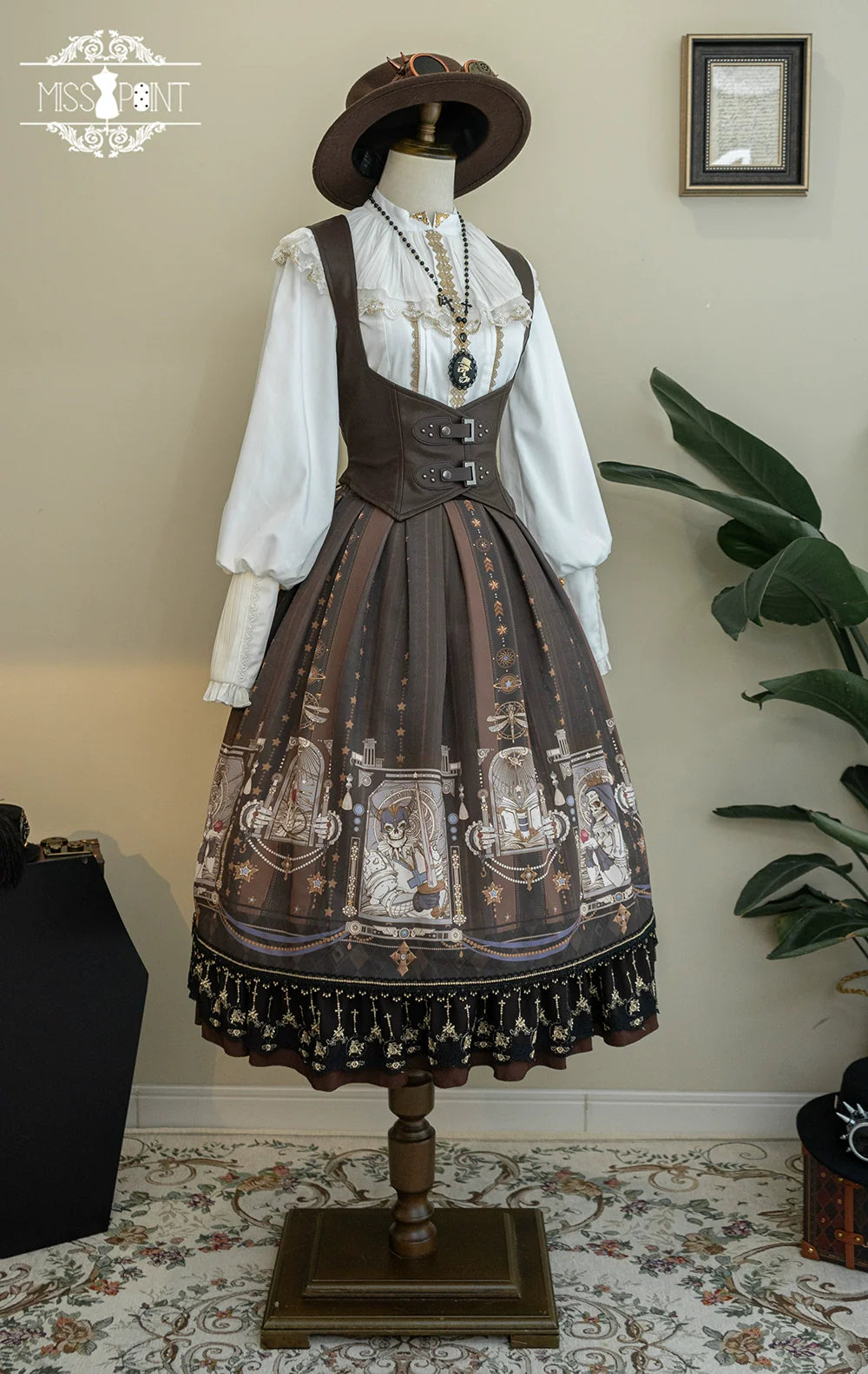 Demon Hunting Notes - Fishbone Gothic Lolita Skirt - image 54