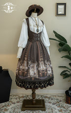 Demon Hunting Notes - Fishbone Gothic Lolita Skirt - image 54