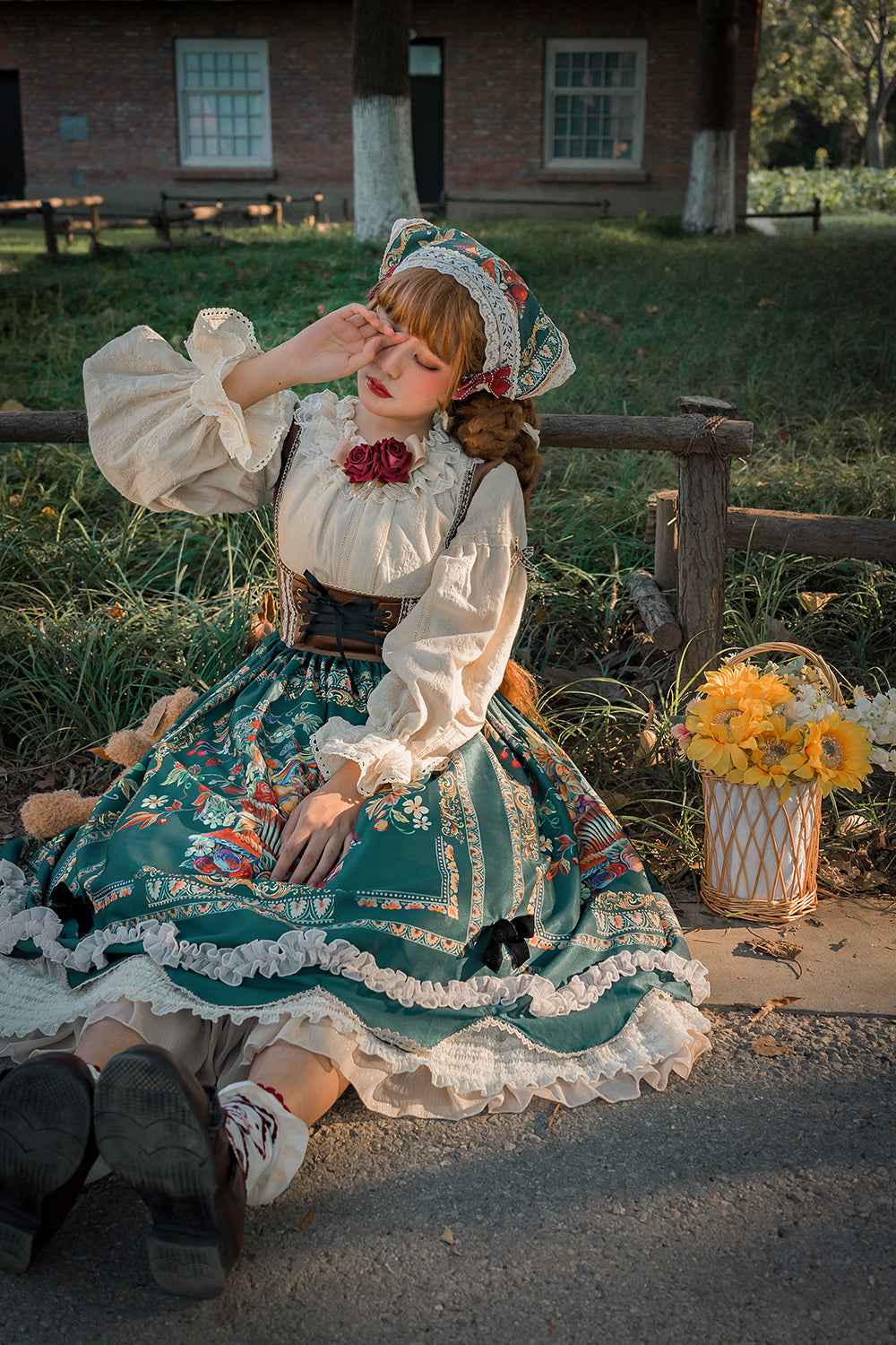 Rich Hymn - Lolita Bavarian Long Velvet JSK - image 10