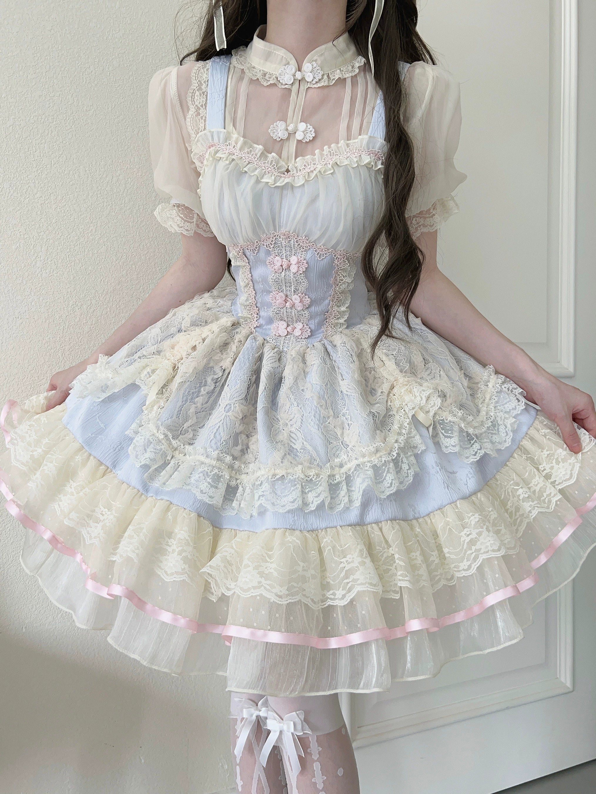 Hua Ji Fu Lei - Qi Lolita JSK Dress and Ballet Innerwear Set - image 5
