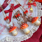 Handcraft Kawaii Lolita Mushroom Necklace - image 1