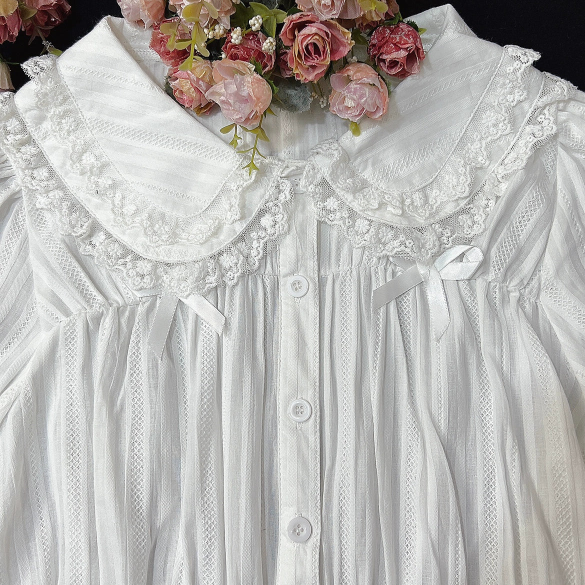 Sweet Lolita Doll Collar High-Waisted Blouse - image 17