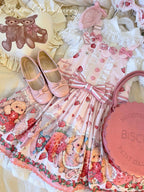 Rabbit Berry Gift Box - Sweet Lolita Salopette and Dress Set - image 7