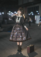 German Bookshelf - Classic Lolita OP Dress & Detachble Cape - image 45