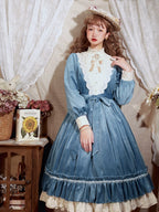 Vintage Elegant Velvet OP Dress - image 22