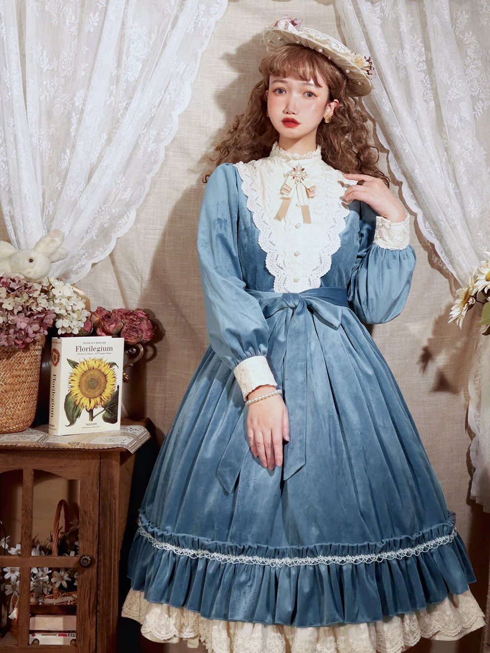 Vintage Elegant Velvet OP Dress - image 22