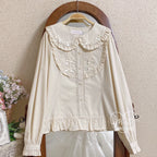 Sweet Lolita Blouse Doll Collar Shirt with Bubble Sleeves - image 33
