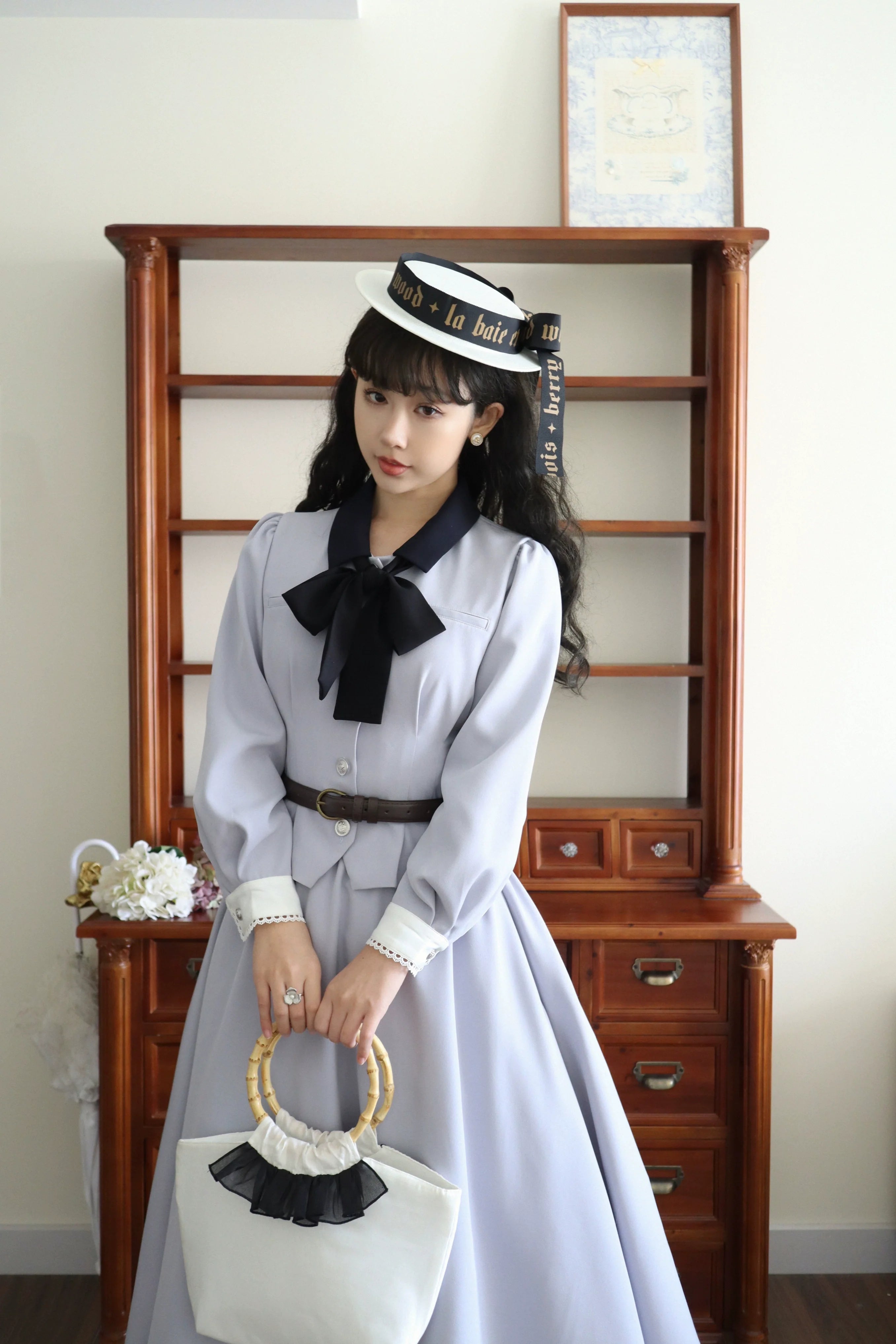 Sweet Wood Daily Lolita Blue Skirt, Jacket and Vest Coordinate - image 3