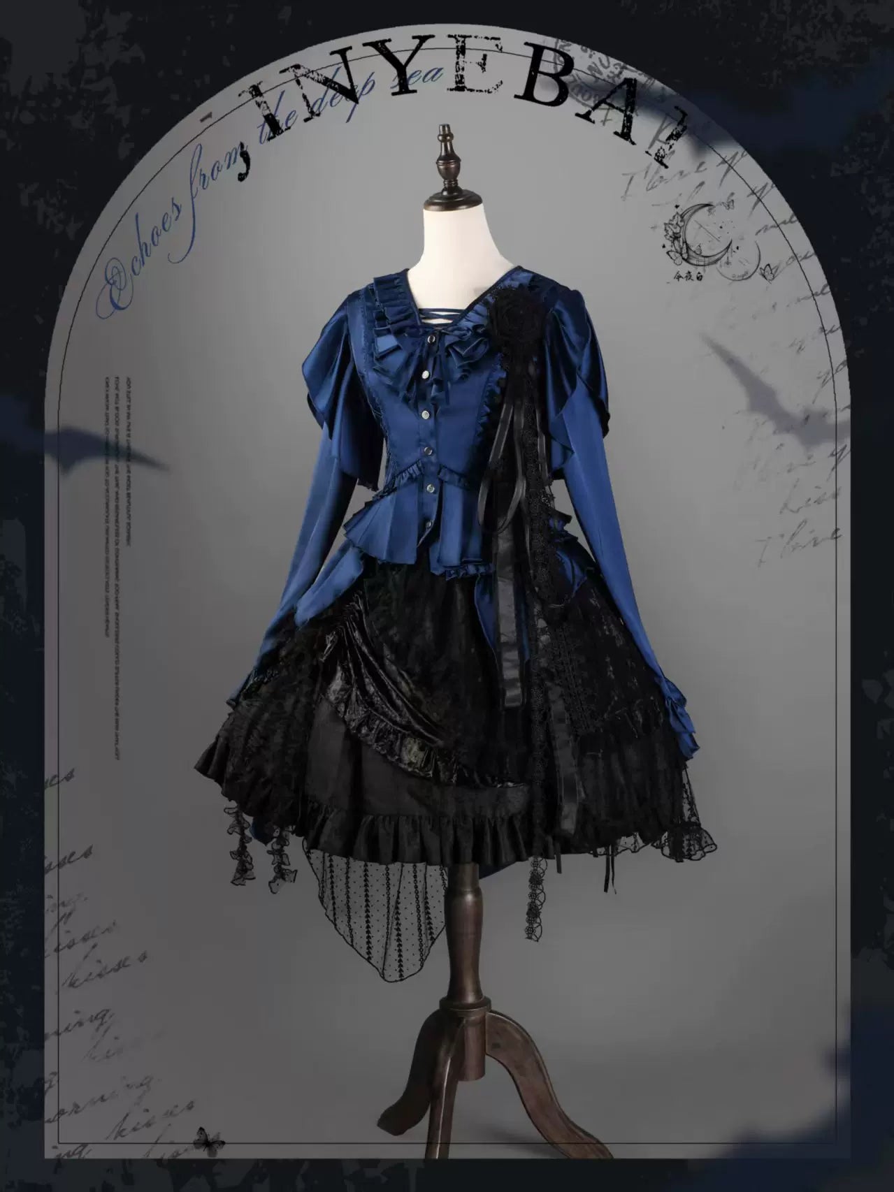 Abyssal Echo - Mermaid Inspired Ouji Shirt and Side-Zipper SK Collection - image 10