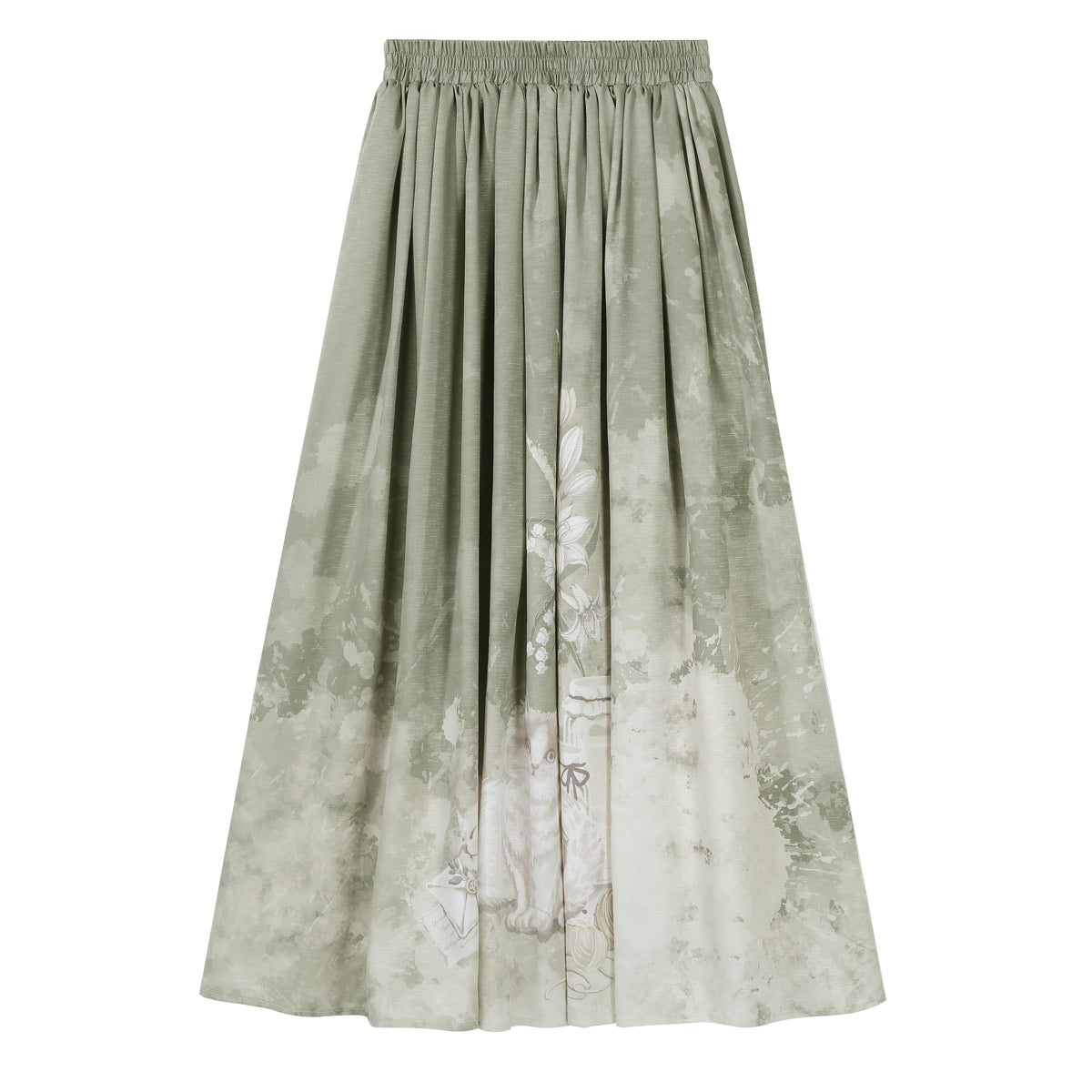 Morning Moments - Summer Lolita-inspired Chinese-style Skirt Set - image 4
