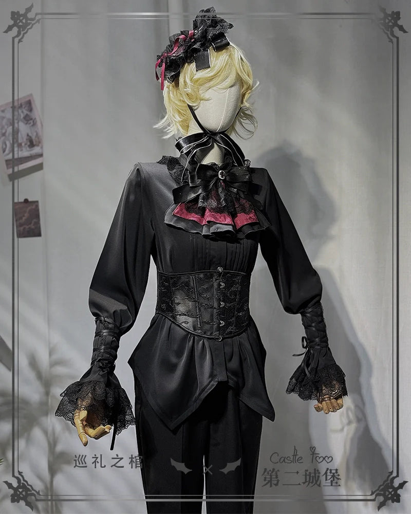 Coffin of Pilgrimage - Medieval European Ouji Lolita Shirt & Pants Suit - image 36