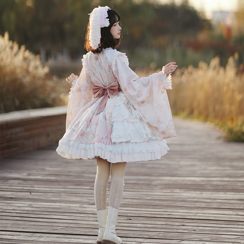 Xiaochunrihe - Wa Lolita OP Dress and Accessories - image 4
