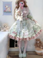 Sakura Oath - Sweet Lolita Chunky Heel, 3D Floral Decoration - image 21