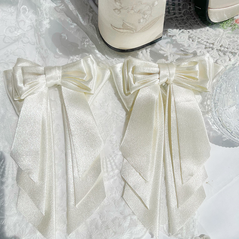 Floating Dream Lily - Elegant Lolita High Heel Shoes, Detachable Bow - image 43