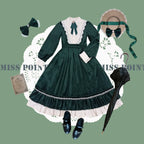 Vintage Elegant Velvet OP Dress - image 55