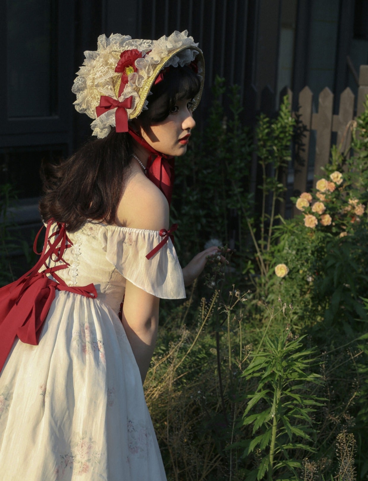Elegant Floral Sweet Lolita OP Corset Accessory - image 8