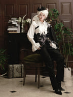 Ouji Lolita Pants Set, Detachable Jabot & Shawl - image 12