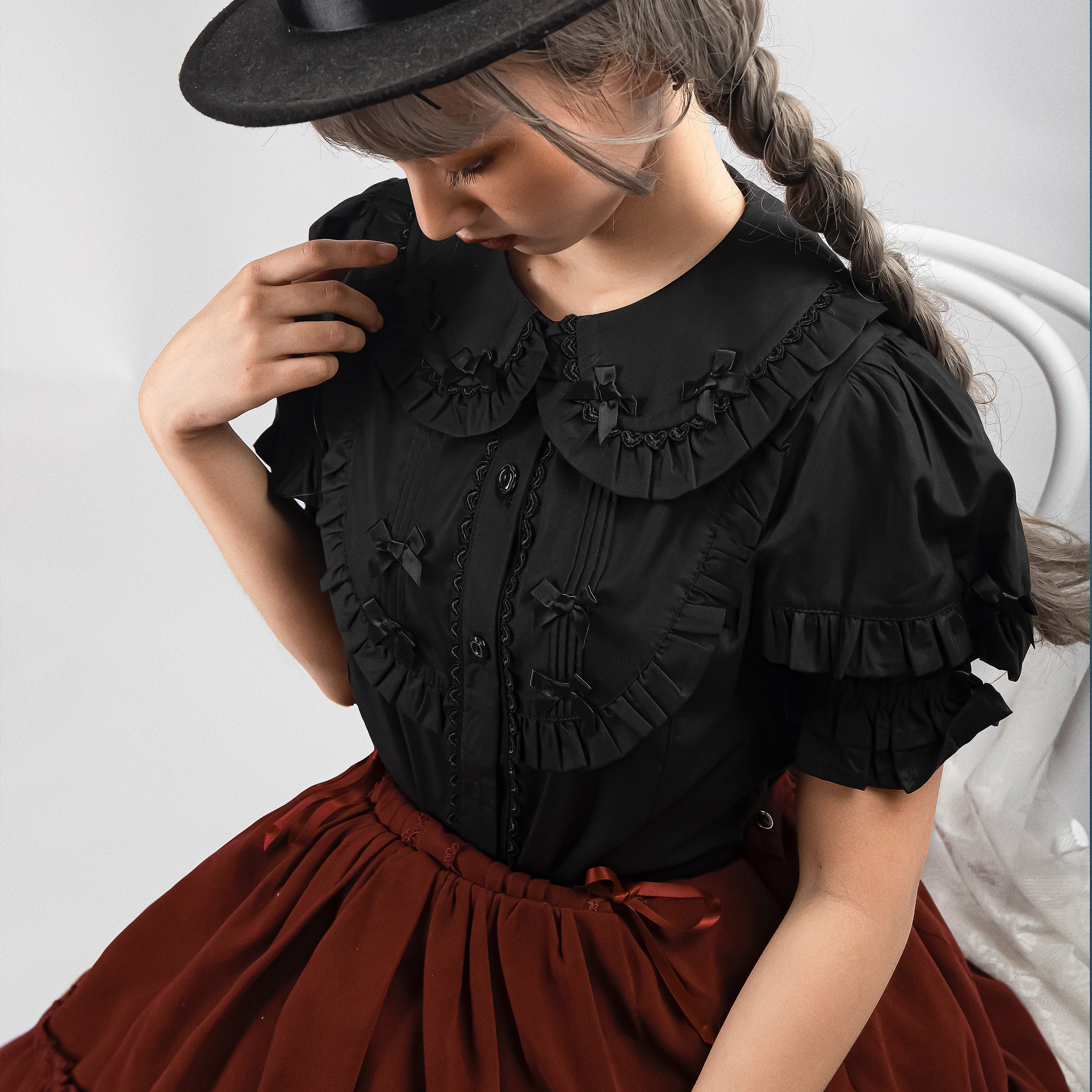 Creamy Condensed Milk - Kawaii Lolita Short-Sleeve Shirt - image 13