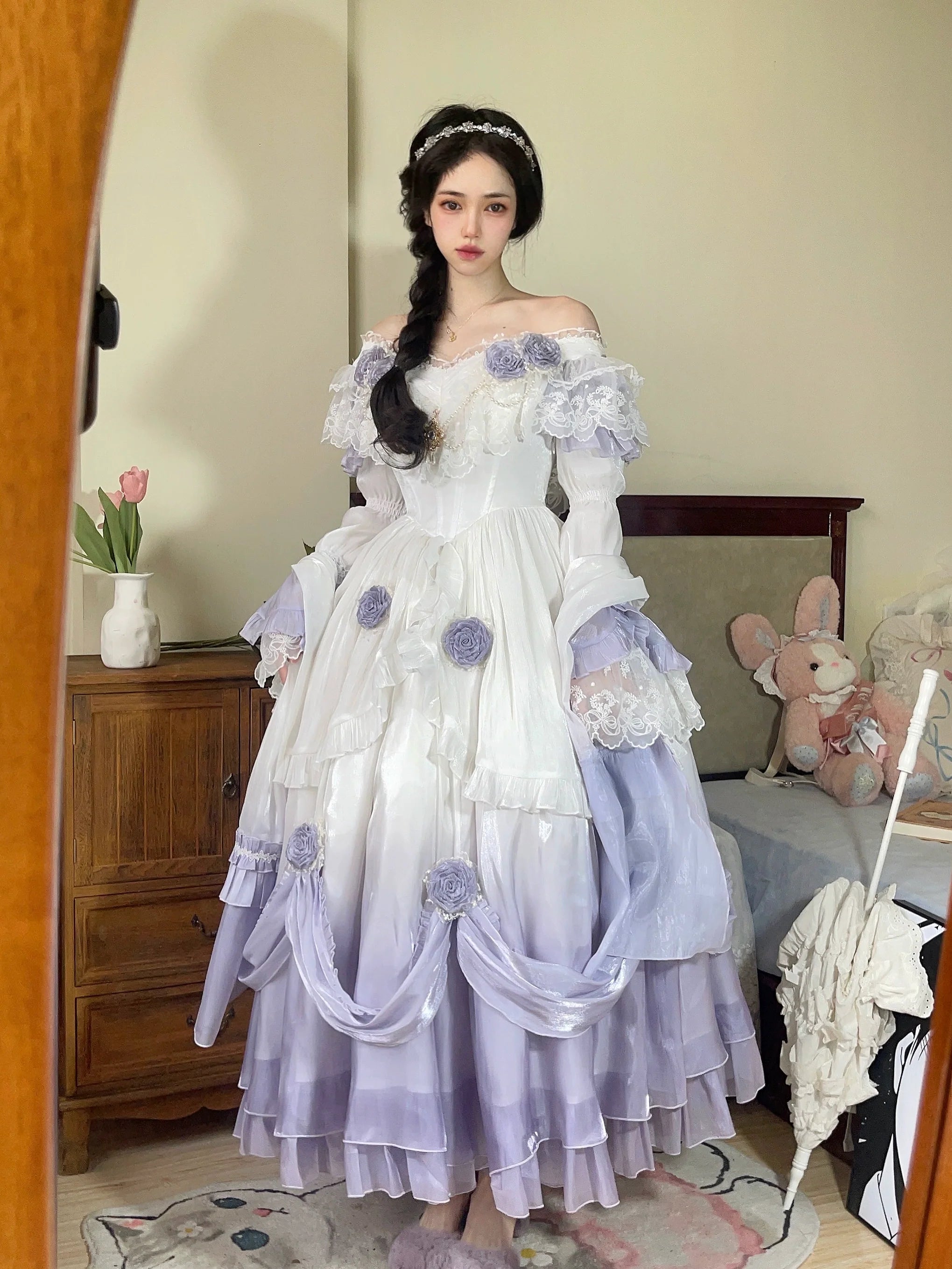 Tana Manor - Classic Lolita Accessories Sleeves Trailing Shawls - image 27