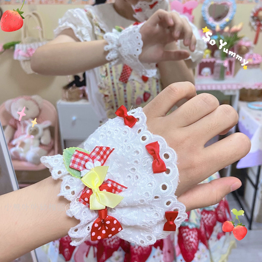 Original Cute Lolita Bow Cuffs - image 21