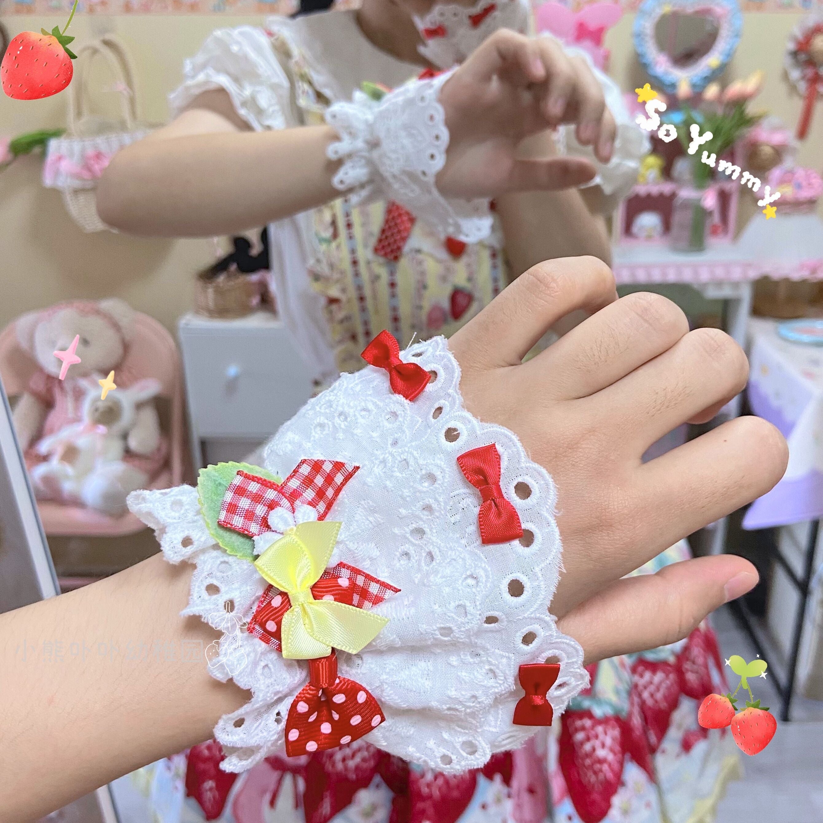 Original Cute Lolita Bow Cuffs - image 21