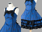 Bliss Bouquet - Cotton Old School Lolita Dress, Rose Print and Layered Hem and Accessories - image 19