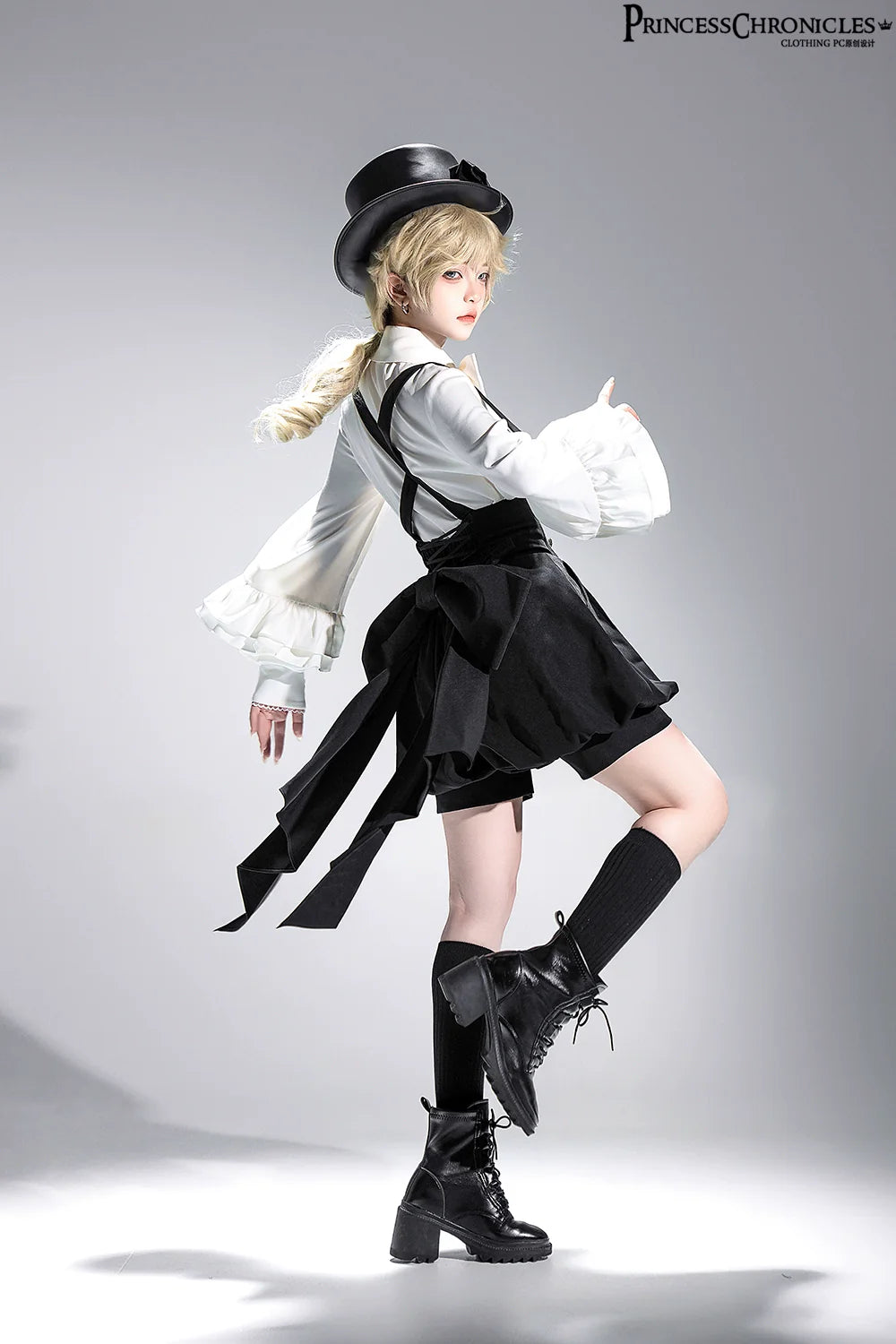 Doll - Retro Ouji Lolita Shirt Outfit - image 2