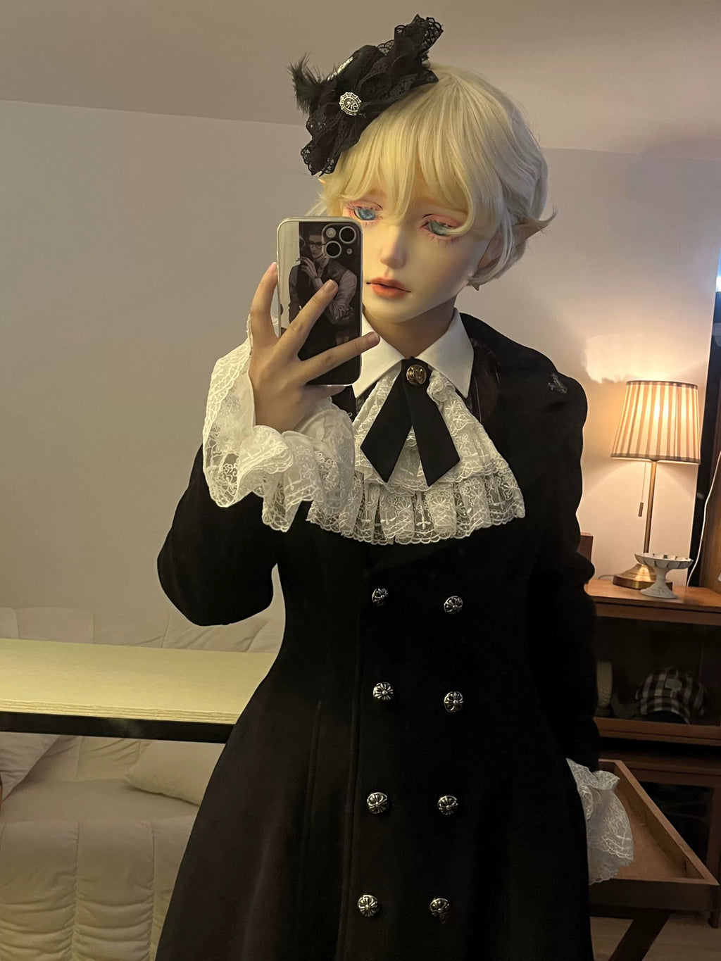 Downfall Dawn - Gothic Double-Breasted Lolita Coat - image 10
