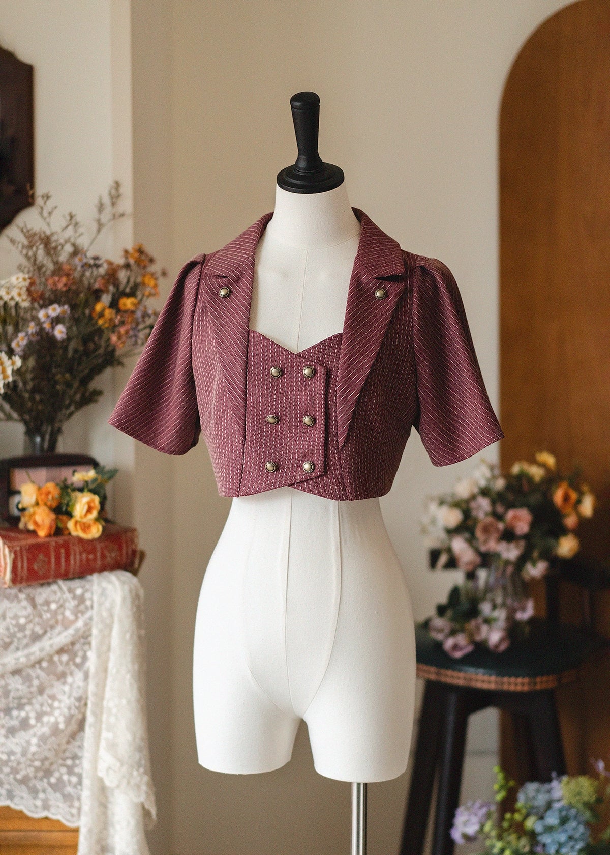 Forest Stationery - Classic Lolita SK Suit with Shirt and Coat - image 50