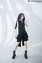 Desperate Bunny - Ouji Lolita Vest Shorts Set - image 22