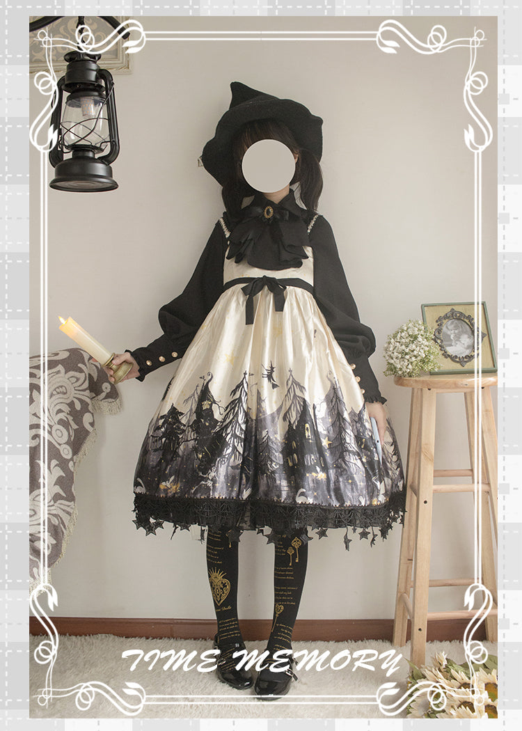Elegant Lolita Slim Fit Mutton Sleeve Blouse - image 9