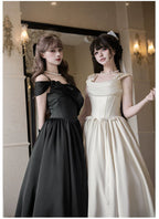 For Beloved - Classic Lolita Satin JSK Dress Set, Fishbone Waist - image 29